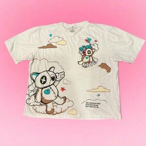 South Pole White Teddy Bear Graphic T-shirt